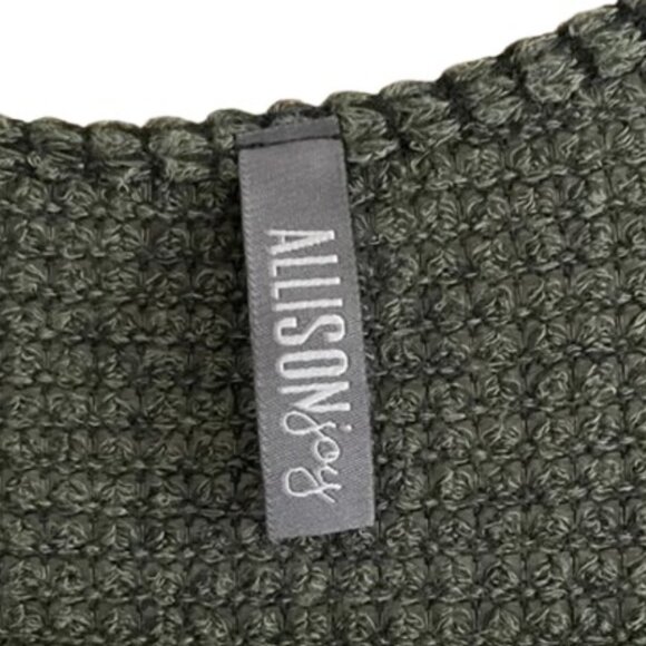 Allison Joy Olive Green Khaki Waffle Knit Cardigan - LNC - Picture 5 of 5